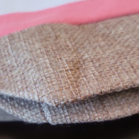 Stylish Pink and White Striped Tote with Rope Handles - Picture 3 of 6